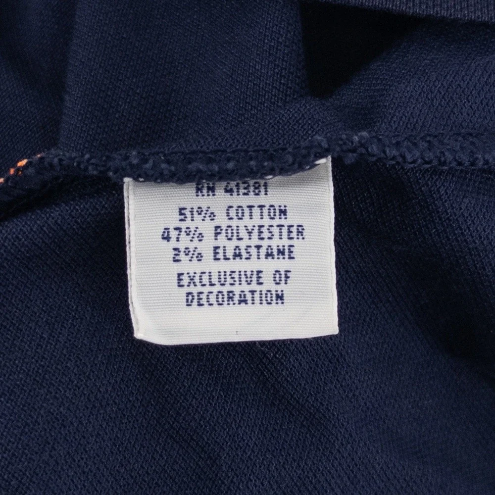 Polo Ralph Lauren Mens Small Polo Shirt Navy Blue US Open 2015 Colorblock Tennis